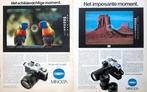 4 vintage advertenties reclames Minolta camera 1981 foto, Verzamelen, Ophalen of Verzenden, Voor 1940, Fototoestel