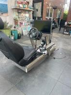 zelfgemaakt RVS sim race frame met thrustmaster stuur, Spelcomputers en Games, Online, 1 speler, Racen en Vliegen, Virtual Reality