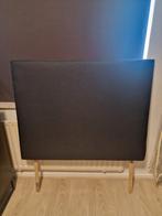 Mooi zwart hoofdbord, Ophalen, 90 cm, Eenpersoons, Zwart