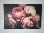 Canvas pioenrozen 120 x 80 cm, Huis en Inrichting, Ophalen, Zo goed als nieuw, Schilderij, 100 tot 125 cm
