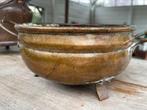 Koperen plantenbakje op pootjes, Antiek en Kunst, Antiek | Koper en Brons, Ophalen of Verzenden