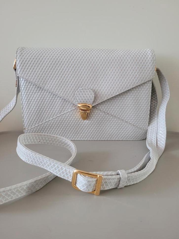 Picard leren tas schoudertas, Sieraden, Tassen en Uiterlijk, Tassen | Damestassen, Zo goed als nieuw, Schoudertasje, Beige, Ophalen of Verzenden