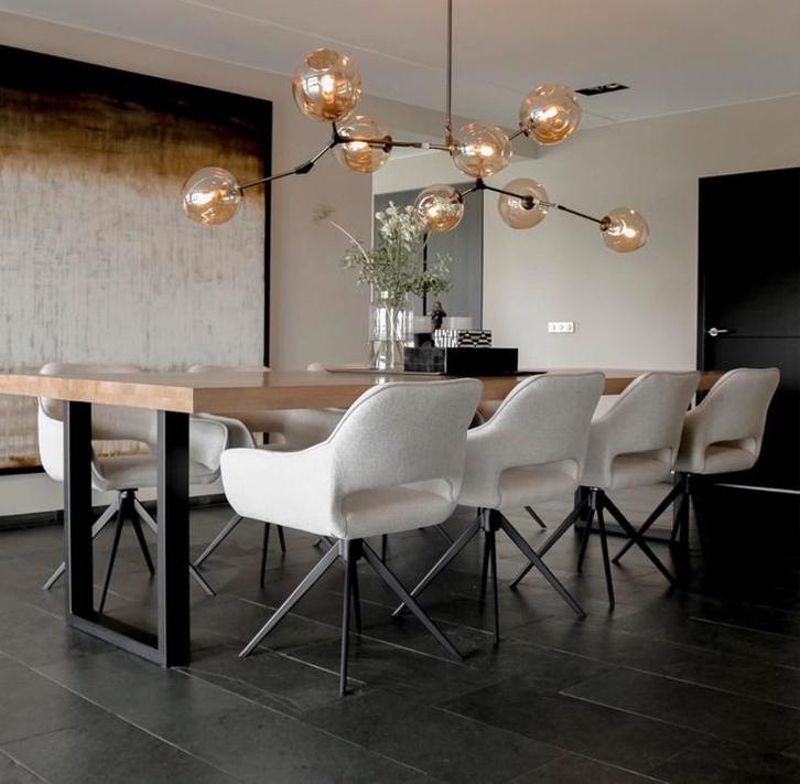 Eetkamerstoelen Draaibaar Japandi OUTLET‼️, Huis en Inrichting, Stoelen, Nieuw, Vijf, Zes of meer stoelen, Stof, Ophalen of Verzenden