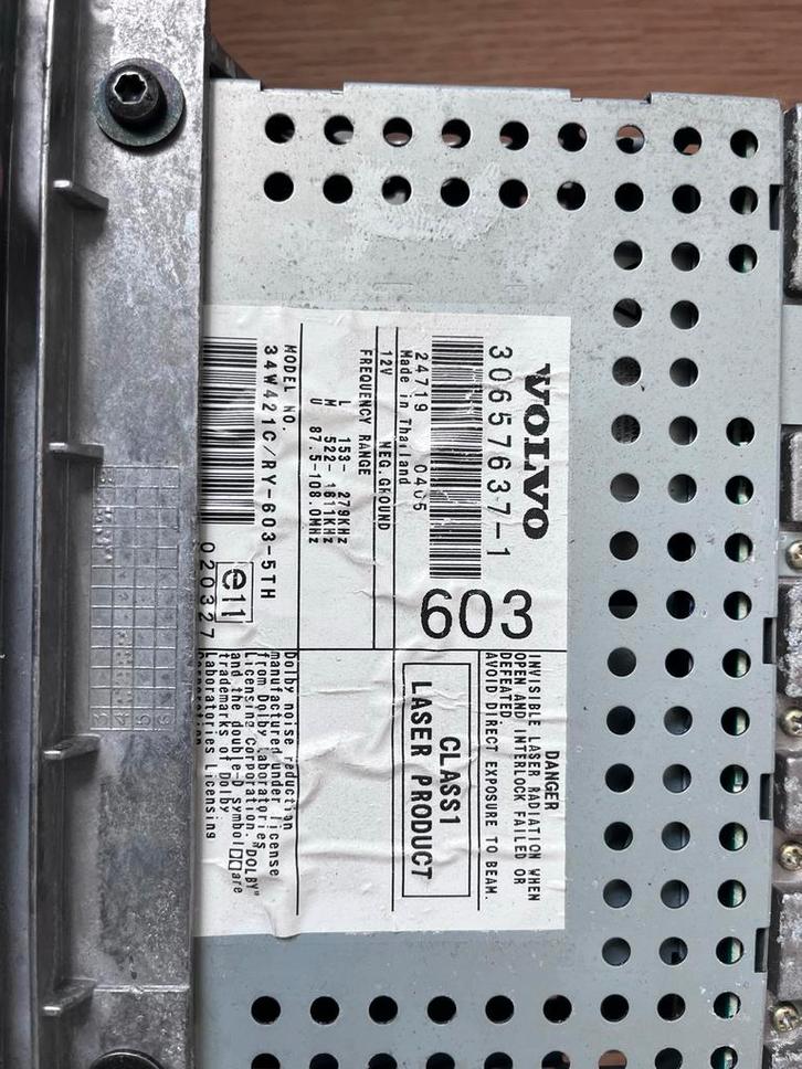 Volvo HU-603 Autoradio V70 (XC) MK2 (2002-2007), Auto diversen, Autoradio's, Gebruikt, Ophalen