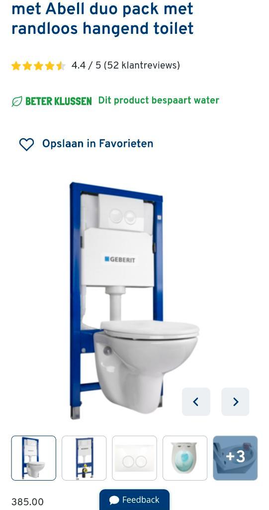 Toiletpot, Doe-het-zelf en Verbouw, Sanitair, Nieuw, Toilet, Ophalen of Verzenden