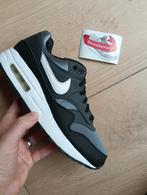 Nike Air Max 1 GS Black Grey EU 38, ., Zwart, Nike, Ophalen of Verzenden