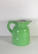 Franse groene art deco schenkkan pichet waterkan, Antiek en Kunst, Antiek | Keramiek en Aardewerk, Ophalen of Verzenden