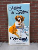 Vintage Milka emaille Reclamebord XL, Ophalen, Reclamebord, ., Zo goed als nieuw