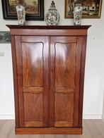 Mooie antieke mahonie Biedermeier linnen-/servieskast #086, Ophalen