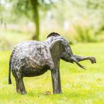 Stalen Olifant - Dierenbeeld, Tuin en Terras, Tuinbeelden, Ophalen, Nieuw, Metaal, Dierenbeeld