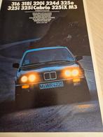 1987 BMW E30 kleuren en bekleding folder BMW 3 serie óók M3, Ophalen of Verzenden, Zo goed als nieuw, BMW