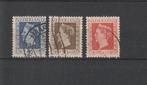 Nederland 1948, NVPH 487 t/m 489, Gestempeld., Verzenden, Na 1940, Gestempeld