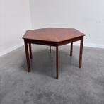 Vintage eiken ronde ovale eettafel jaren 60 70 80 eiken, Huis en Inrichting, Tafels | Eettafels, Ophalen, 100 tot 150 cm, Vijf personen of meer