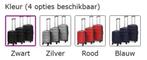 Verrijdbare kofferset 3 stuks zwart GRATIS BEZORGD!, Sieraden, Tassen en Uiterlijk, Koffers, Verzenden, Nieuw, Hard kunststof
