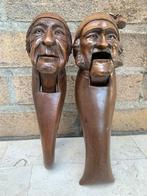 2 antieke houten notenkrakers zwarte woud, Antiek en Kunst, Kunst | Beelden en Houtsnijwerken, Ophalen of Verzenden