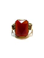 14k gouden ring met een carneool, Sieraden, Tassen en Uiterlijk, Ringen, 18 tot 19, -, -, Ophalen of Verzenden