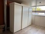 Kledingkast wit met schuifdeuren, Huis en Inrichting, Kasten | Kledingkasten, Ophalen, Gebruikt, Linnenkast, 200 cm of meer