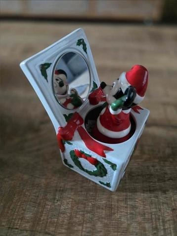Vintage speeldoos Schmid Mickey Mouse Santa Clause is coming beschikbaar voor biedingen