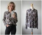 Desoto - hele mooie blouse met print / grijs / maat 38, Maat 38/40 (M), Verzenden, Zo goed als nieuw, Grijs