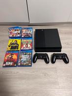 ‼️ Playstation 4 incl. 2 controllers en top games!, Ophalen of Verzenden, Gebruikt, Met 2 controllers, Original