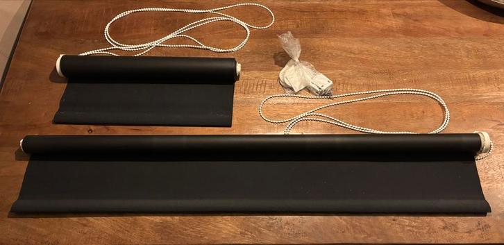 Rolgordijn - 2 stuks verschillende maat, Doe-het-zelf en Verbouw, Rolluiken, Gebruikt, 100 tot 150 cm, Minder dan 100 cm, Overige kleuren