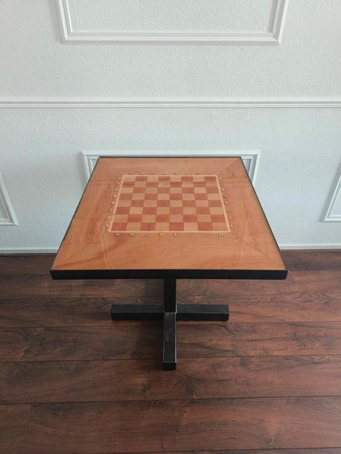 Handgemaakte schaaktafel, Antiek en Kunst, Antiek | Meubels | Tafels, Ophalen