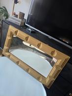 Houten gouden spiegel goudstaven B73 x H41cm, Ophalen of Verzenden, Zo goed als nieuw, Rechthoekig, Minder dan 100 cm