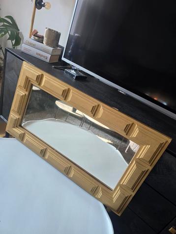 Houten gouden spiegel goudstaven B73 x H41cm beschikbaar voor biedingen