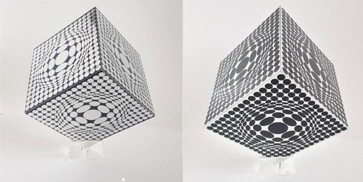 Victor Vasarely Vega Cox  Positif en Negatif 1970 Gesigneerd, Antiek en Kunst, Kunst | Designobjecten, Ophalen of Verzenden