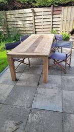 4 captain chairs, Ophalen, Gebruikt, Rechthoekig, Teakhout