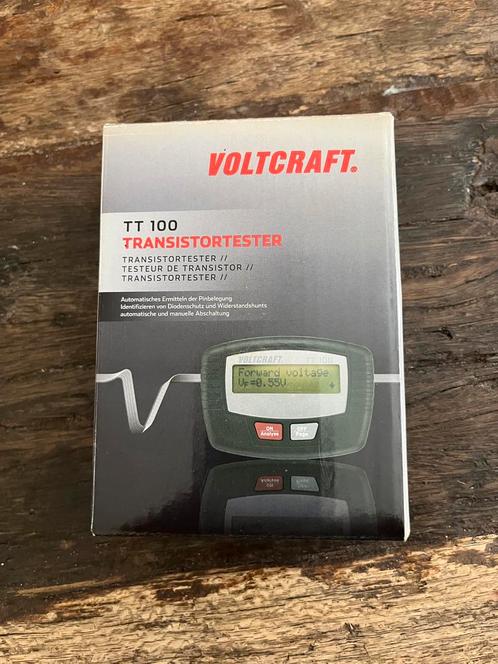 Voltcraft TT 100 Transistortester, Doe-het-zelf en Verbouw, Meetapparatuur, Zo goed als nieuw, Ophalen of Verzenden