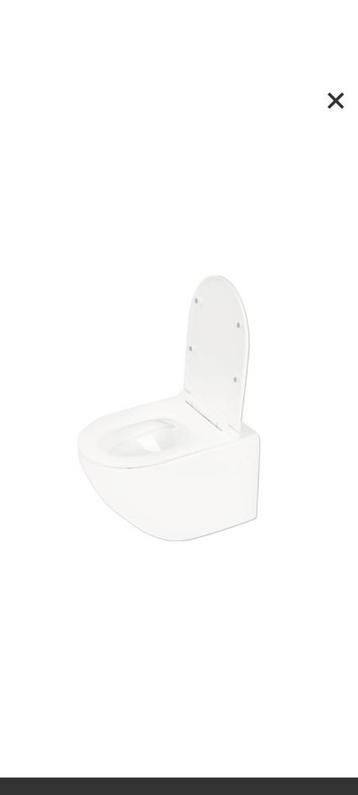 DIFFERNZ Hangend toilet rimless glans wit incl. softclose wc beschikbaar voor biedingen