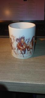 Mok met paarden print, Huis en Inrichting, Keuken | Servies, Ophalen, Overige materialen, Overige typen, Nieuw