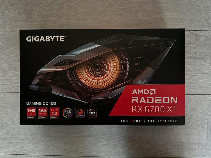 Gigabyte Radeon RX 6700 XT - Originele Doos, Computers en Software, Videokaarten, PCI-Express 4.0, GDDR6, Verzenden