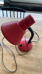 Vintage bureaulamp rood, Huis en Inrichting, Lampen | Tafellampen, Ophalen of Verzenden, Gebruikt, Minder dan 50 cm
