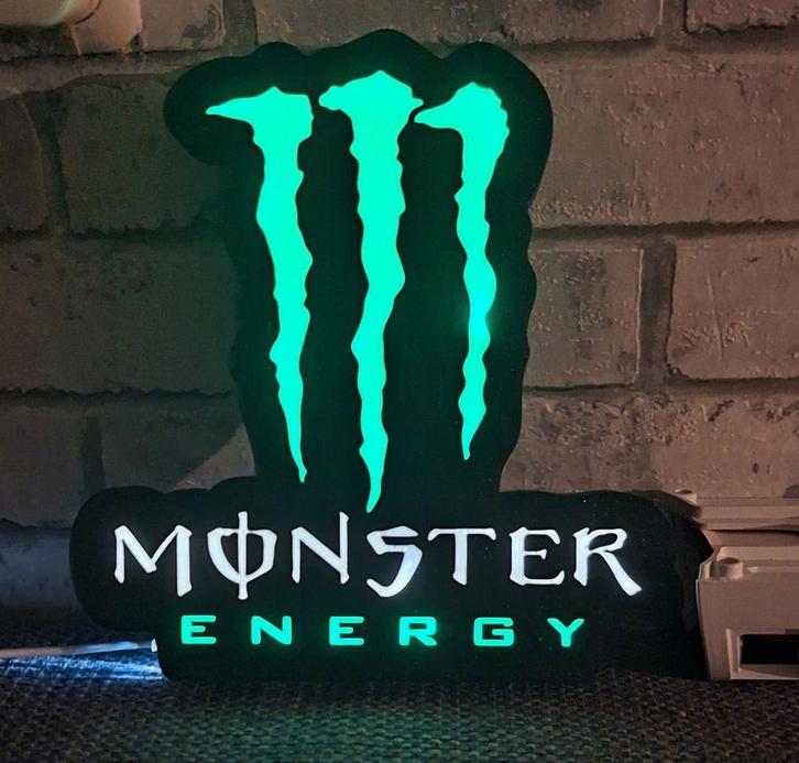 monster energy lightbox of klok, Verzamelen, Merken en Reclamevoorwerpen, Nieuw, Ophalen of Verzenden