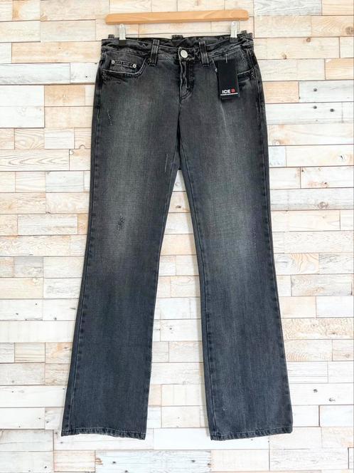 Ice B Iceberg jeans heup donkergrijs, maat 30 - NP 169, Kleding | Dames, Spijkerbroeken en Jeans, Nieuw, W30 - W32 (confectie 38/40)