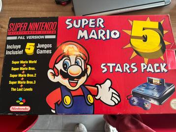 Super Nintendo SNES Super Mario 5 Stars Pack beschikbaar voor biedingen