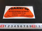 sticker SARVI bv Autoruiten Tiel Utrecht Zeist Mijdrecht, Verzamelen, Stickers, Ophalen, Zo goed als nieuw, Bedrijf of Vereniging