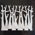 Umbra wandrekje wit metaal met zilverkleurige vogeltjes, Ophalen of Verzenden