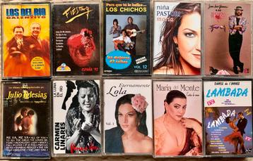 10 originele cassettebandjes Spaans Spanje Flamenco Rumba ed beschikbaar voor biedingen