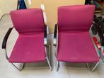 2 x thonet eetkamer/vergaderstoelen, Ophalen, Gebruikt, Rood, Twee