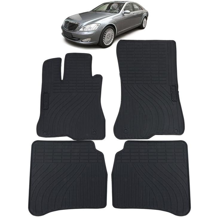 Rubber Winter Modder Matten Mercedes S Klasse W221 2005 t/m, Auto diversen, Tuning en Styling, Verzenden