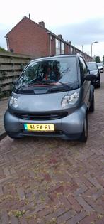 MCC Smart 0.6 40KW Cabrio AUT 2000 Zwart, Auto's, Automaat, Achterwielaandrijving, 54 pk, Cabriolet