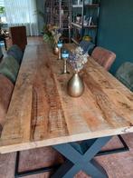 Mooie Tafel 1.0 x 2.40 plus 6 eetkamerstoelen als nieuw, Ophalen, Zo goed als nieuw, Vijf personen of meer, Rechthoekig