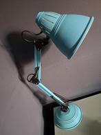 Turquoise  Schaarlamp Bureaulamp Industrieel retro z.g.a.n., Ophalen, Zo goed als nieuw, Metaal, Minder dan 50 cm