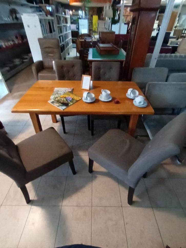 4x mooie Grijze stoelen., Huis en Inrichting, Stoelen, Vier, Grijs, Ophalen of Verzenden