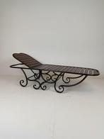 Prachtig Antieke Smeedijzeren Tuin LigBed (italiaans), Antiek en Kunst, Ophalen