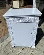 Oud Naaimachinekastje Lichtblauw - Multifunctioneel!, Ophalen, Gebruikt, Met klep(pen), 50 tot 100 cm