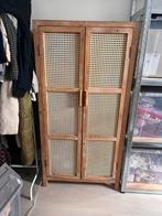 Webbing kast Bandung hoog - naturel - 140x70x40 cm, Ophalen, Zo goed als nieuw